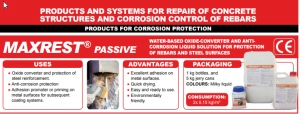Maxrest Passive -corrosion protection for reo, Damaged or Spalled Concrete Pavement Repairs