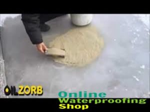 How to Decontaminate Oil Spills with Oilzorb on Ice, Oilzorb can recover oil spills even on ice