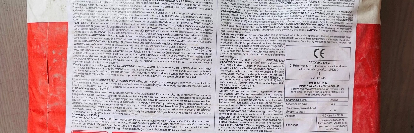 Concreseal® Plastering-M