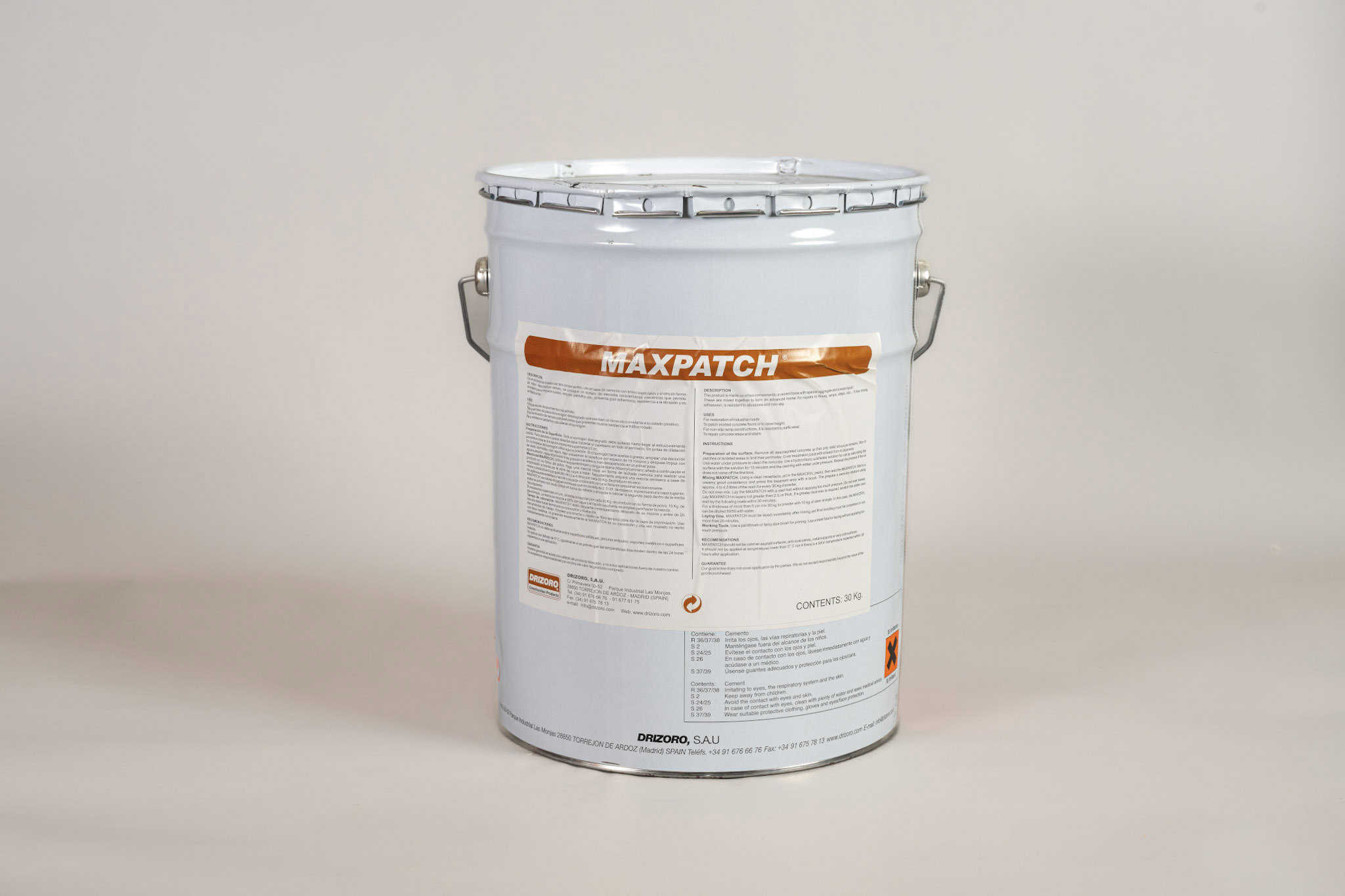 Drizoro Maxpatch repair of industrial concrete floors