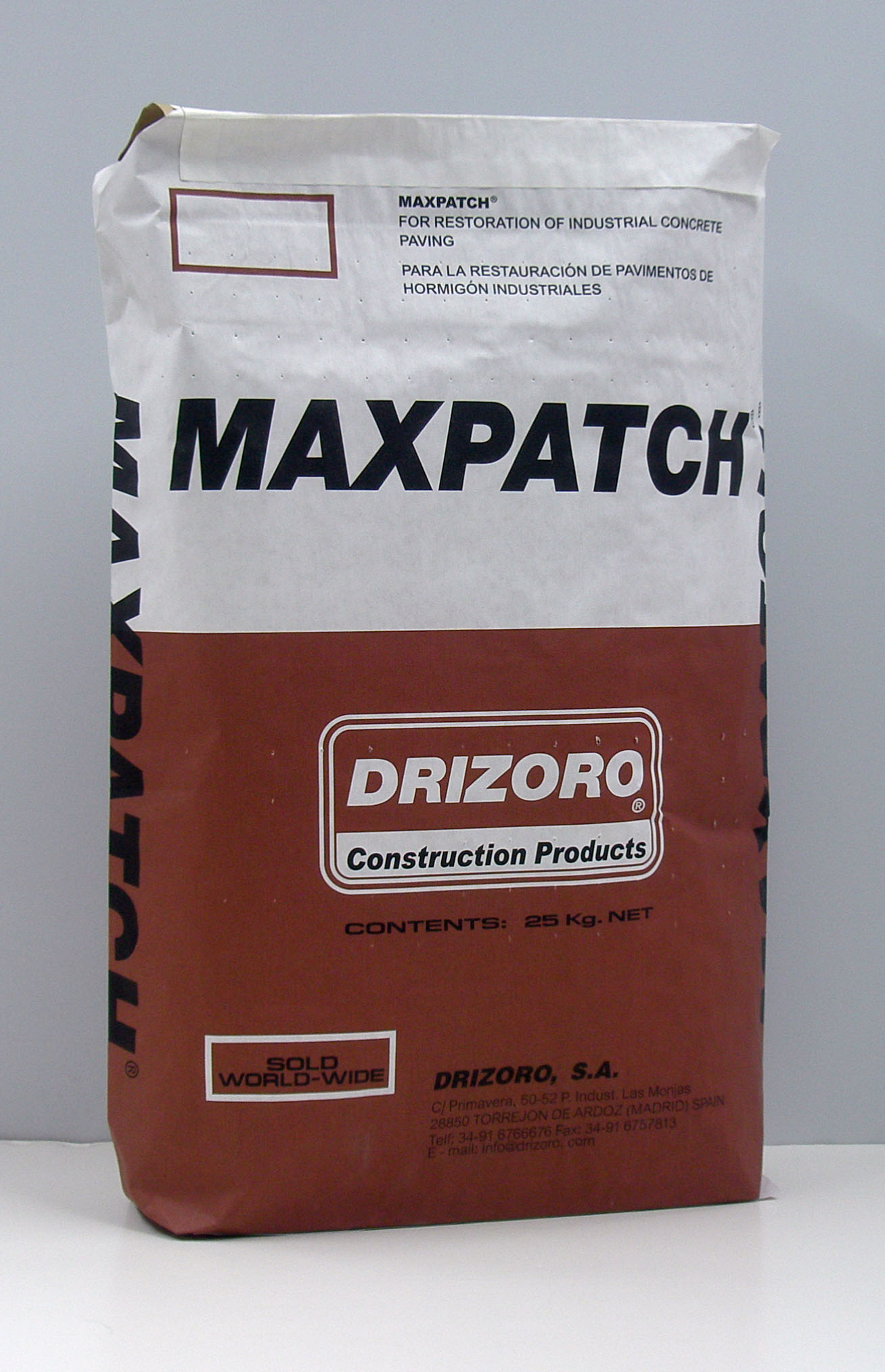 Drizoro Maxpatch repair of industrial concrete floors