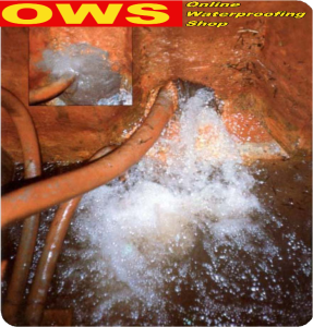 Stops flowing water in seconds, Best Waterproofing & Remedial Building Materials, fix leaking walls, tanks Waterproofing Solutions for Buildings